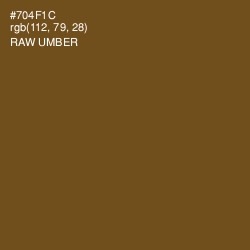 #704F1C - Raw Umber Color Image